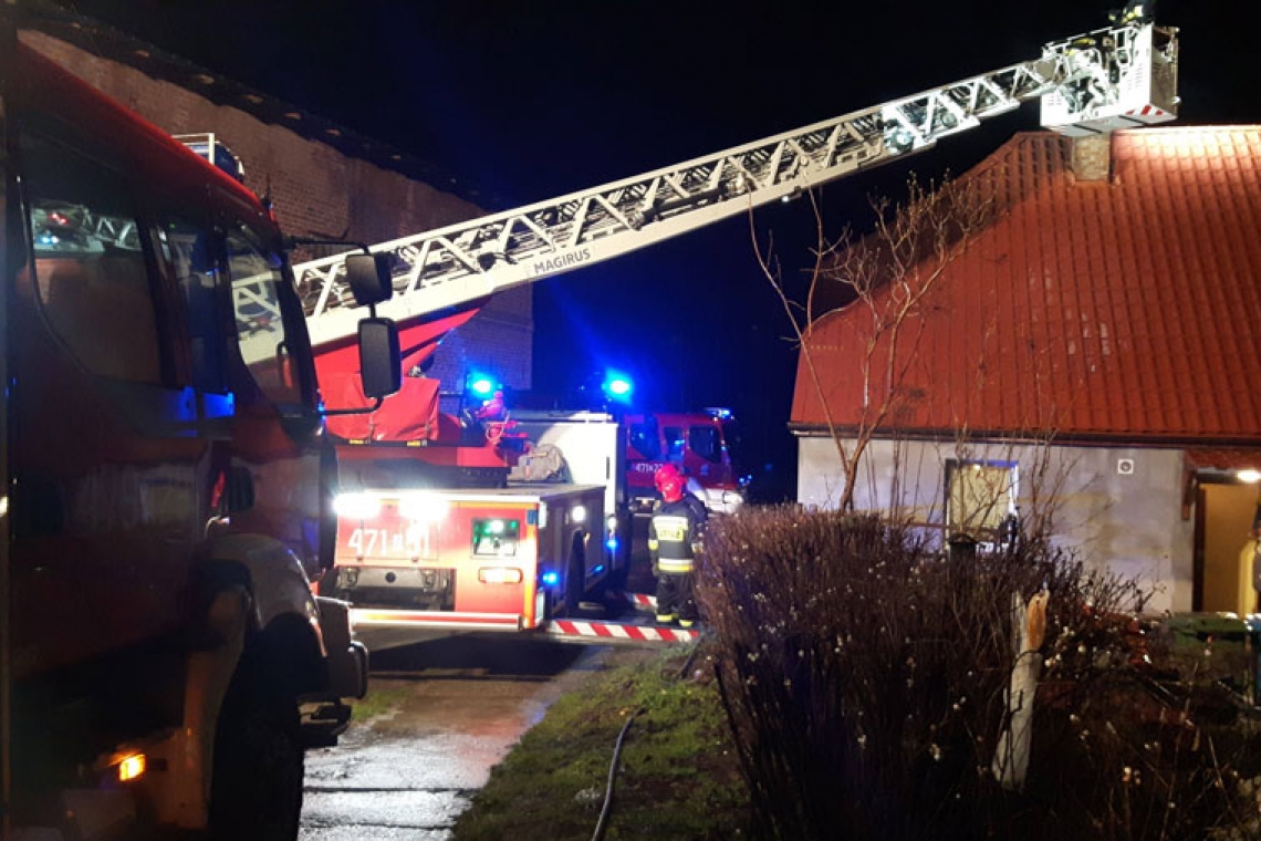 Pierwsza w 2019 roku interwencja strażaków z Dygowa