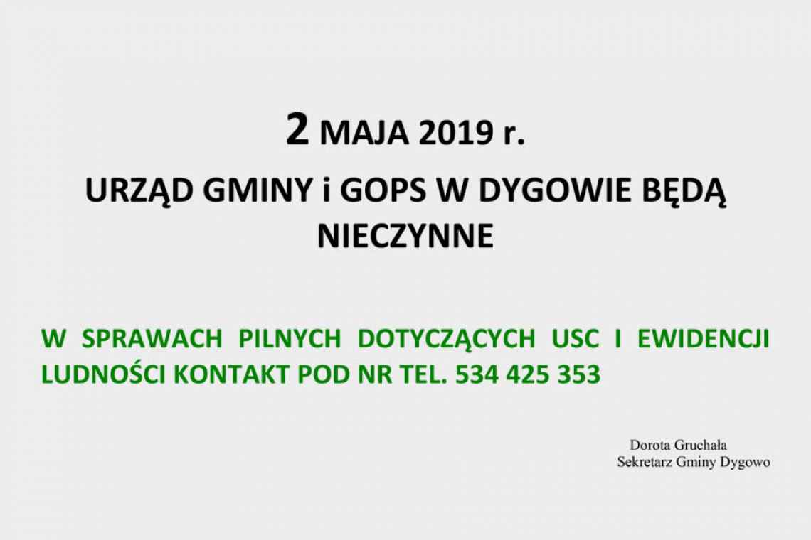 Ogłoszenie Urzędu Gminy