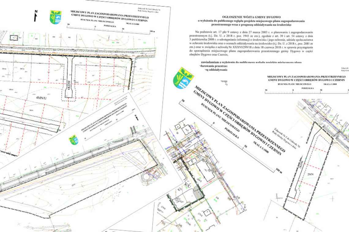 Uwaga! Od 10 czerwca będzie dostępny projekt miejscowego planu zagospodarowania przestrzennego terenów w Czerninie i Dygowie