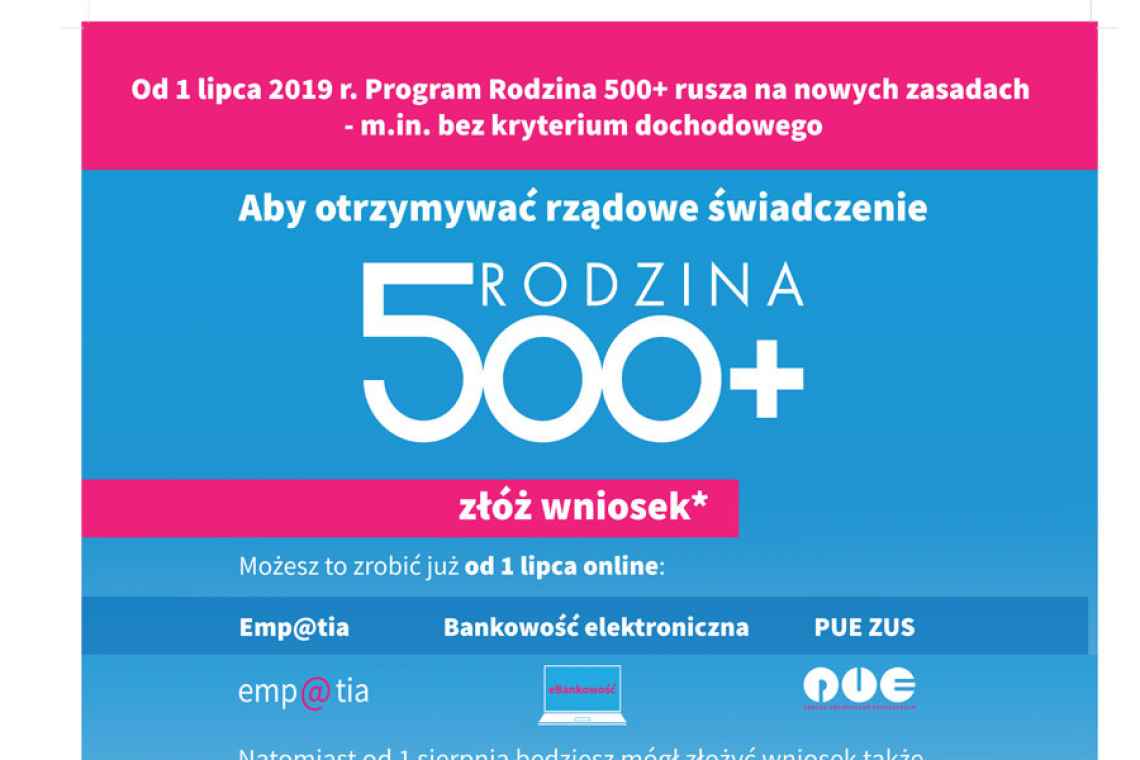 Od 1 lipca nowe zasady 500+