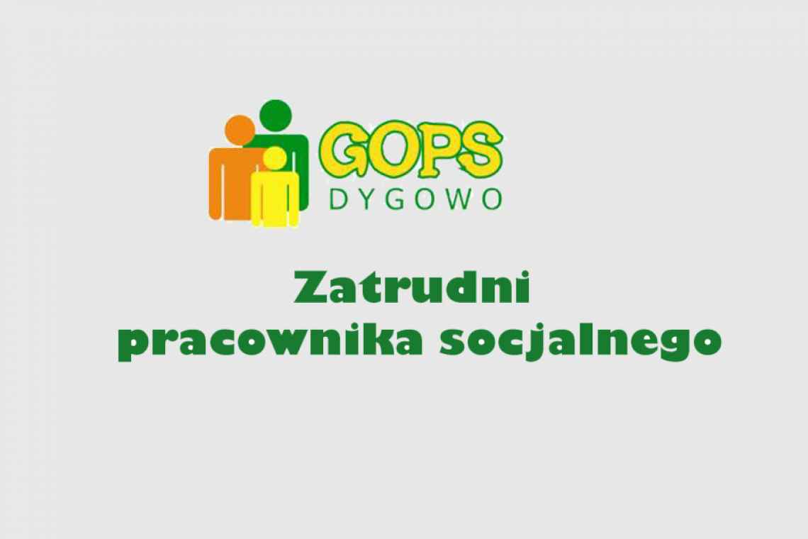 GOPS w Dygowie zatrudni pracownika na pełny etat