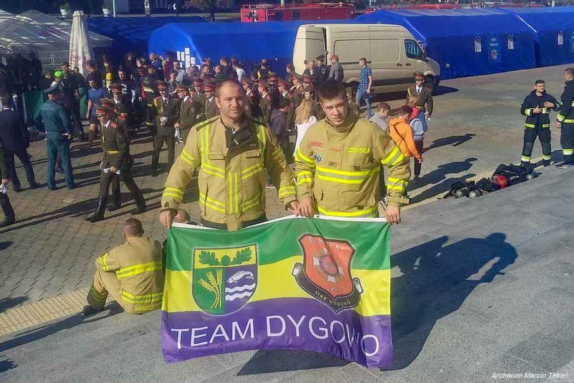 Strażacy z gminy Dygowo startowali w zawodach na Białorusi