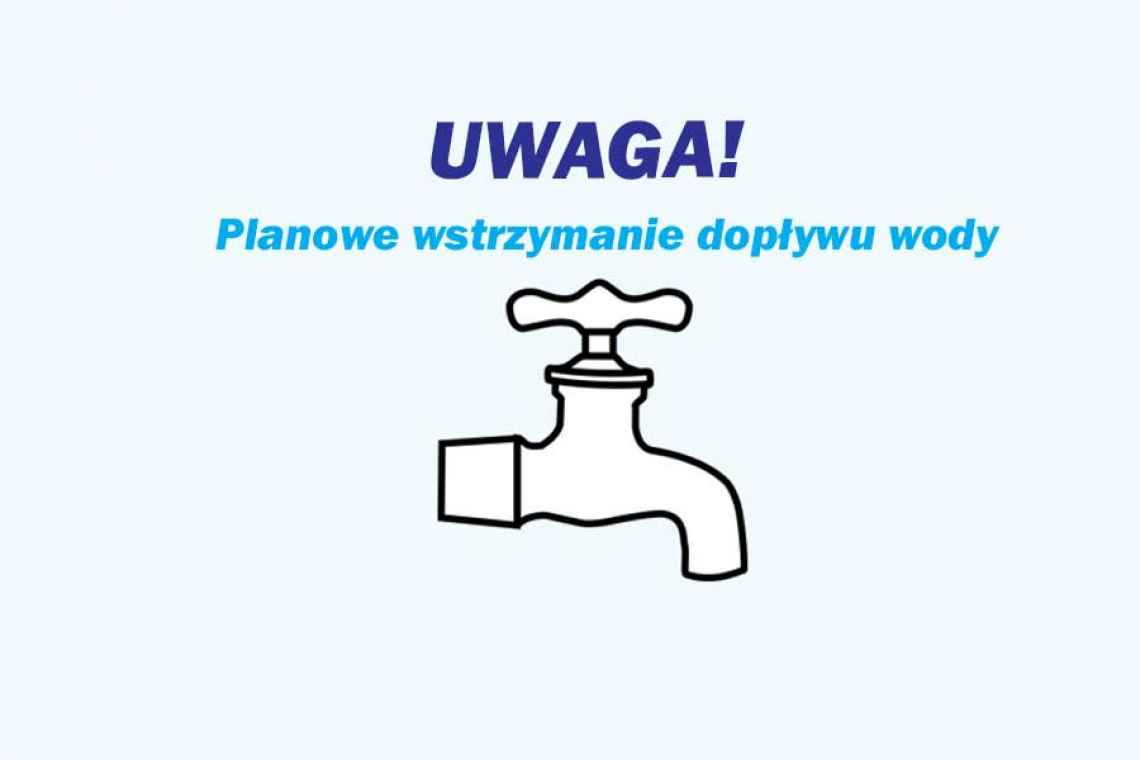 Wstrzymanie dopływu wody w gminie Dygowo