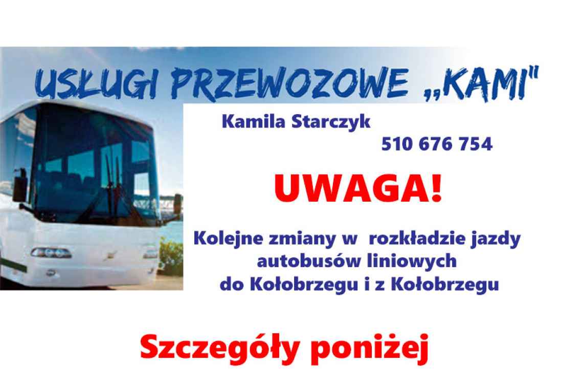 Aktualny rozkład jazdy autobusów liniowych KAMI