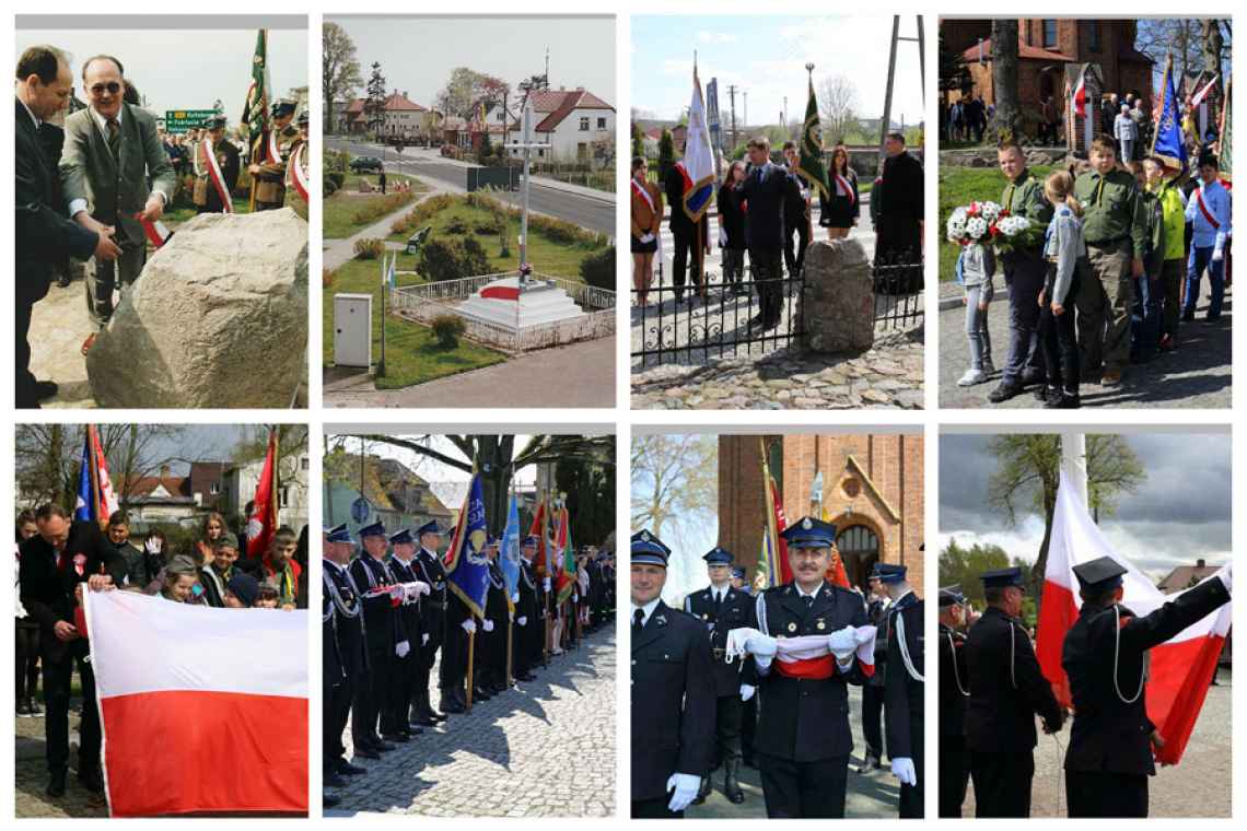 3 Maja w Gminie Dygowo. Wspomnienia obchodów  lat minionych