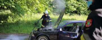 „Drift” BMW zakończony interwencją straży pożarnej i policji