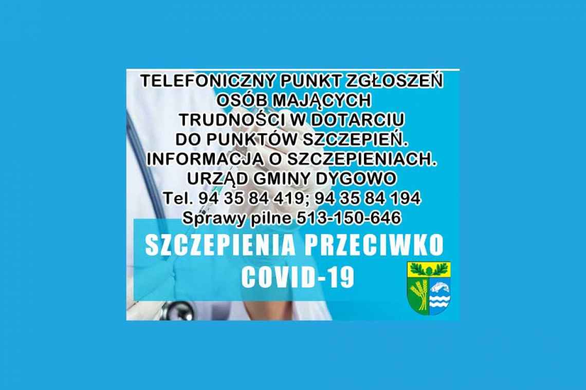 Telefony gminnej informacji o szczepieniach