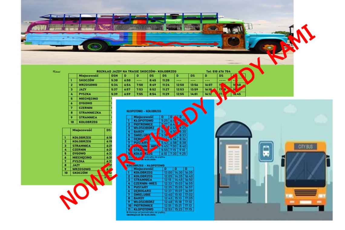 Nowe rozkłady jazdy autobusów KAMI