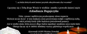 Kondolencje od Kierownika i Pracowników GOPS w Dygowie