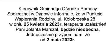 Ogłoszenie GOPS Dygowo