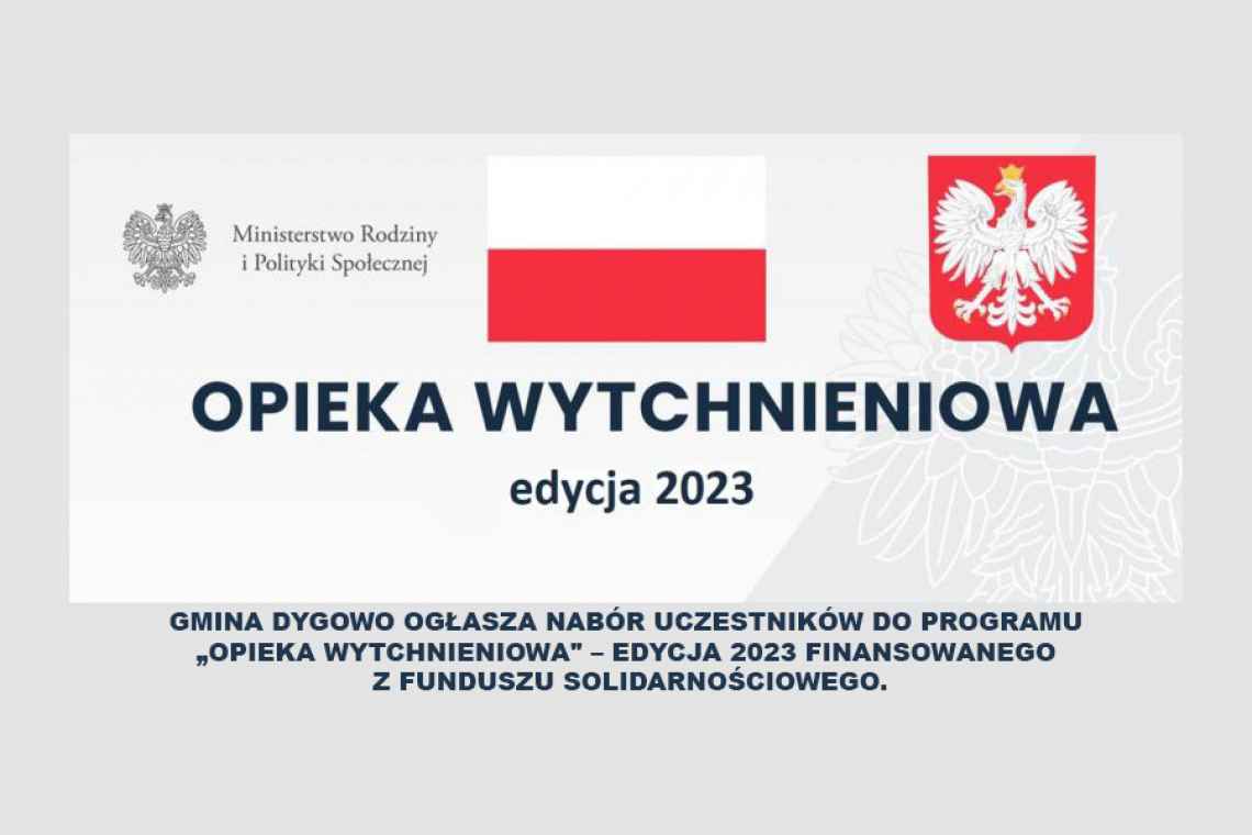 Nabór uczestników do programu „Opieka Wytchnieniowa" – edycja 2023 